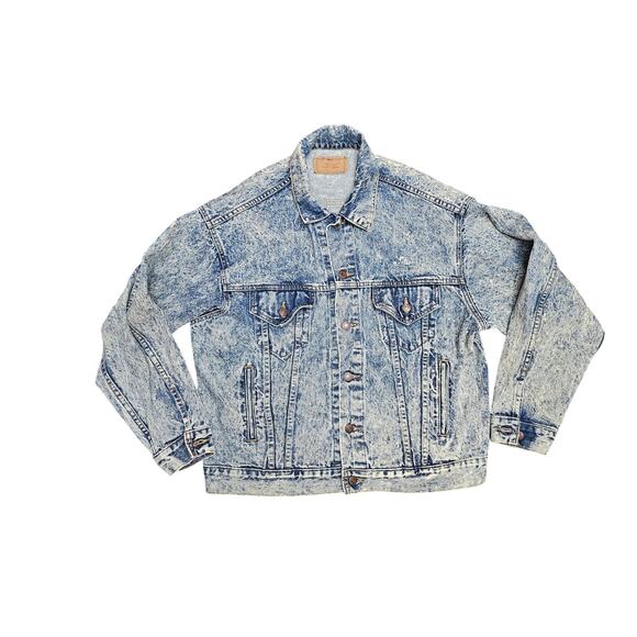 80's VINTAGE LEVI'S DENIM TRUCKER JACKET JACKET - Picture 1 of 12
